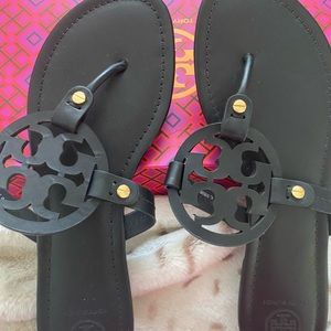 Black Tory Burch Miller sandals